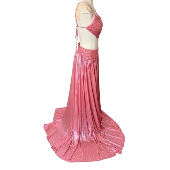 NWT Retrofête AGLAIA Cutout Maxi Dress in Calypso Coral Medium - Picture 8 of 16